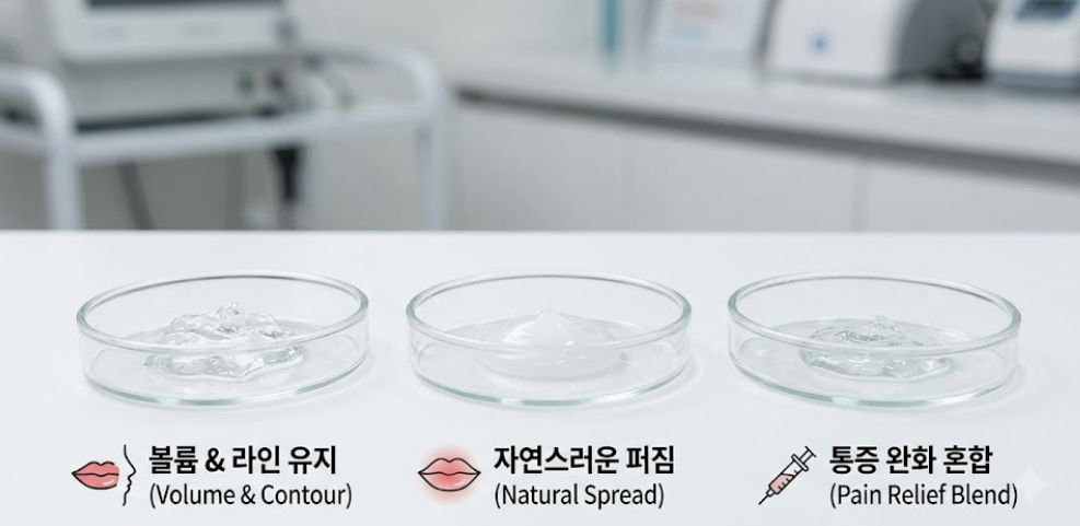 입술필러 종류별 특징 비교